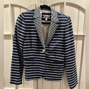 JCrew Navy Striped Women's Blazer
